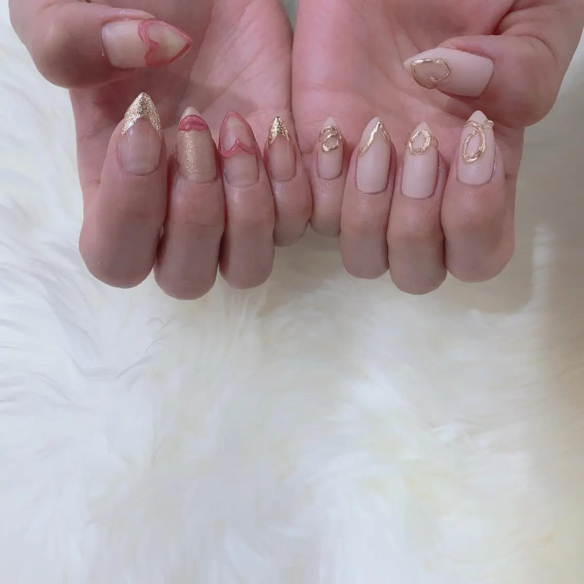 ネイル マットネイル ミラーネイル ハンドネイル SOL NAILのネイルデザイン