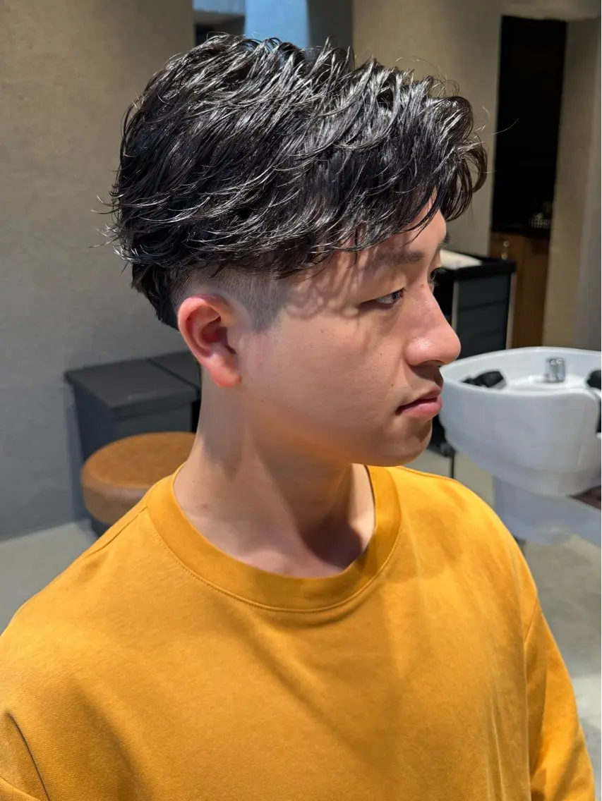 パーマ メンズ カット パーマ メンズカットパーマ 伊藤瑠星のヘアスタイル