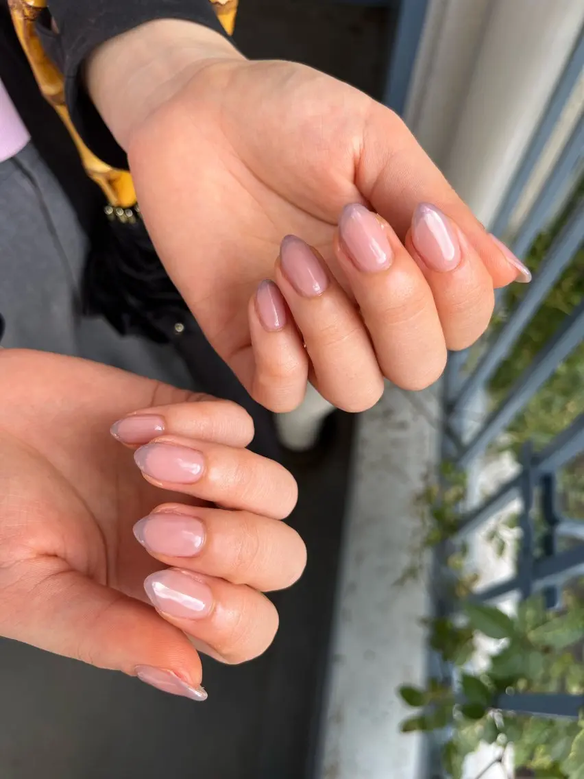 ネイル オーロラネイル フットネイル フレンチネイル ジェルネイル 韓国ネイル kiki nail たまプラーザのネイルデザイン