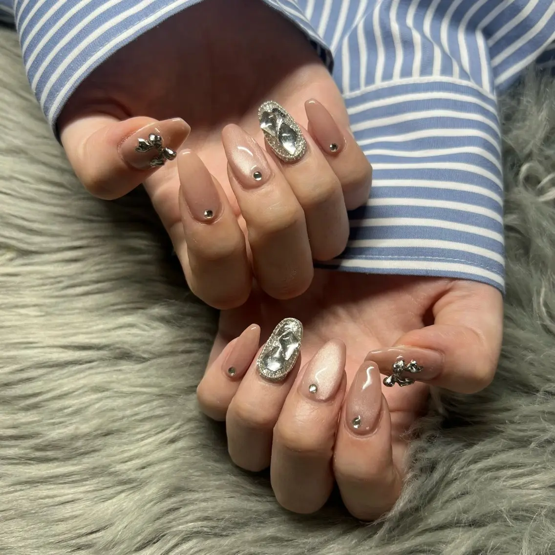 ネイル 韓国ネイル ワンホンネイル ハンドネイル ulysses nailsalonのネイルデザイン