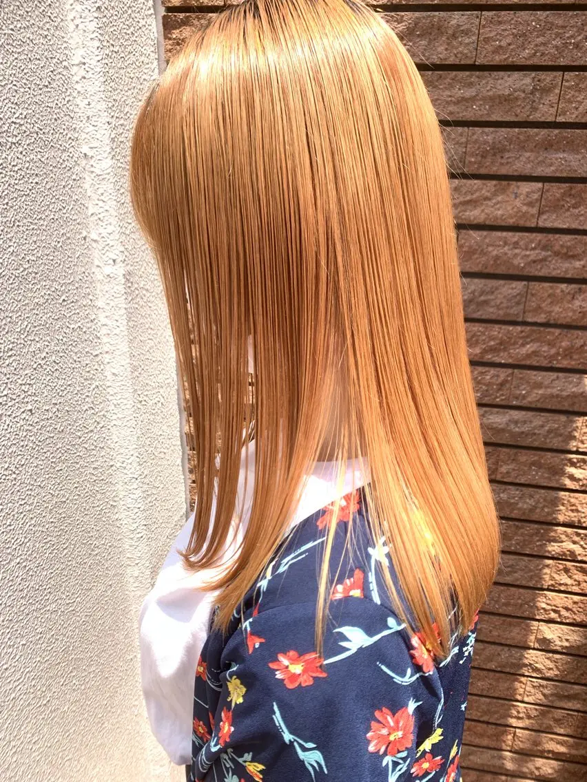 ブリーチ1回まで|ハイトーンブリーチ+カット+トリートメントの写真