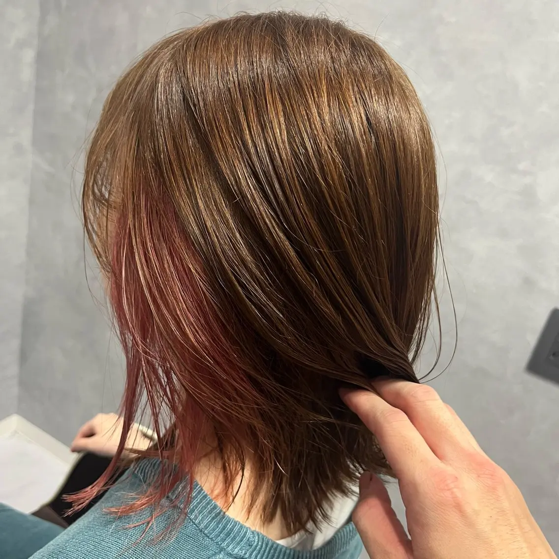 ミディアム カット トリートメント 髪質改善美容室／白石 凌大のヘアスタイル