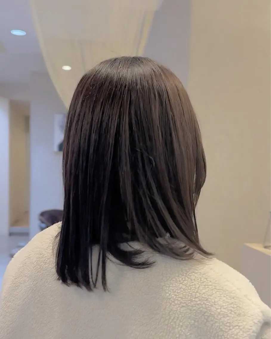 ミディアム 梅本 夢香のヘアスタイル