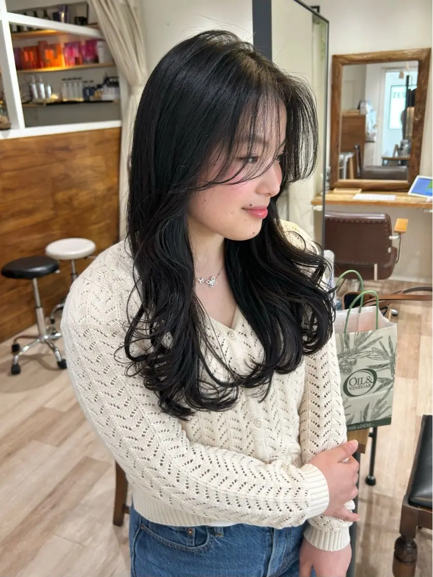 ロング カラー カット ヘアカラー ﾏﾂｴｸ/men's /ｶﾗｰ🎀ﾋｶﾙのマツエク・マツパデザイン