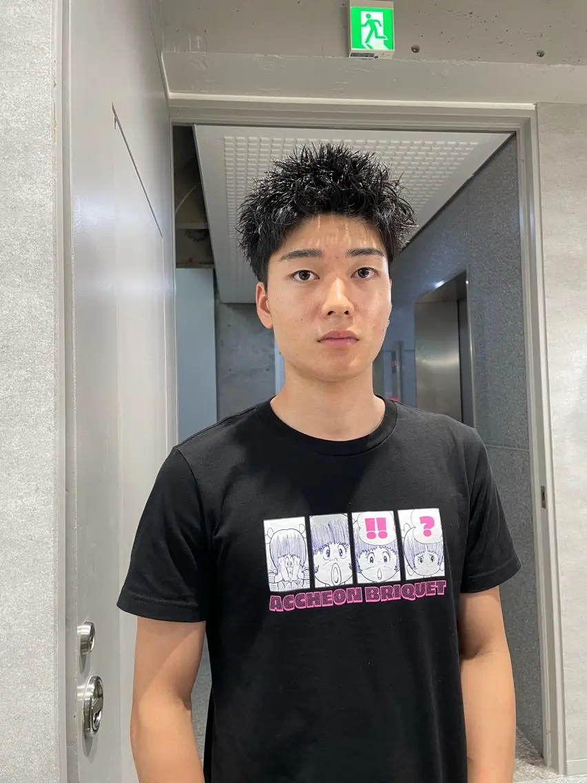 ショート パーマ メンズ スパイキーショート ショートヘア トレンド🔥メンズ 特化⚡️網野裕希のヘアスタイル