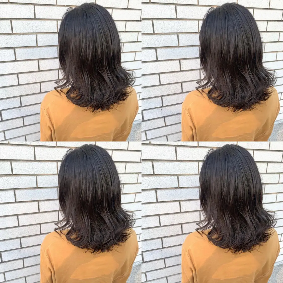 セミロング カラー ブリーチ 透明感カラー グレージュ モカグレージュ ブリーチなしカラー 赤み消しカラー /透明感カラー 上長のヘアスタイル