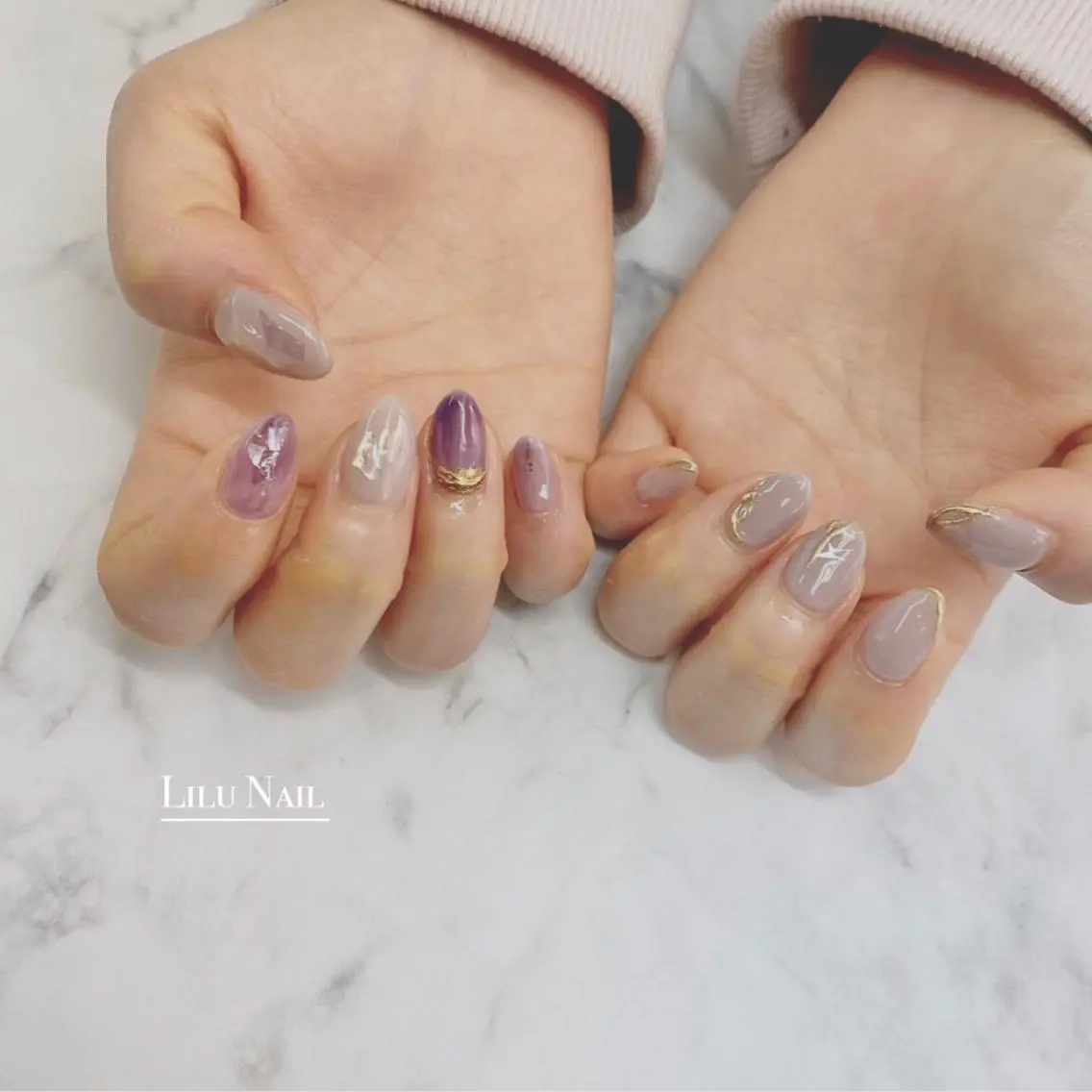 ネイル ニュアンスネイル モチの良さ◉ フィルインネイル♡のネイルデザイン