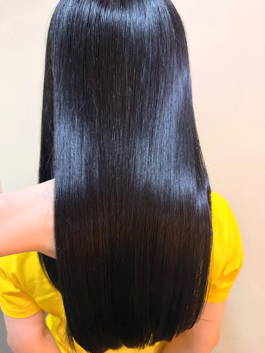 カラー 黒髪 ブルーカラー ブルーブラック 髪質改善 ヘアカラー トリートメント なな 吉祥寺 ✮美容師✮のヘアスタイル