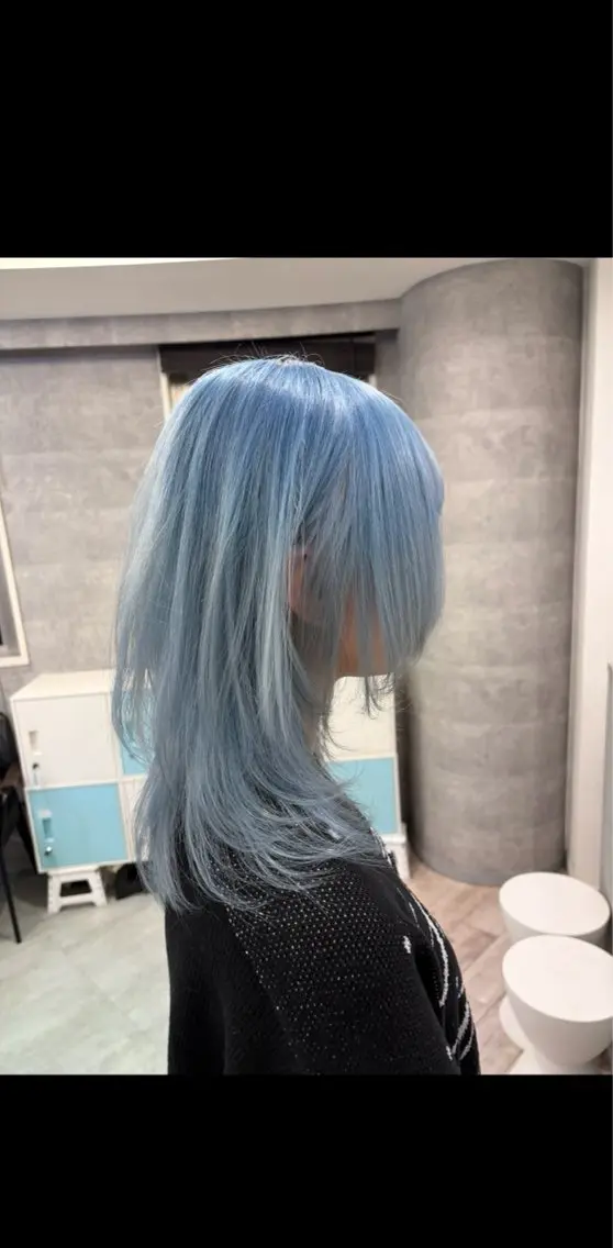 ミディアム カラー ヘアカラー 渡邊 礼侍のヘアスタイル