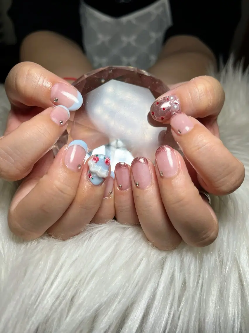 ネイル アートネイル ぷっくりネイル nailsalon Renardkのネイルデザイン
