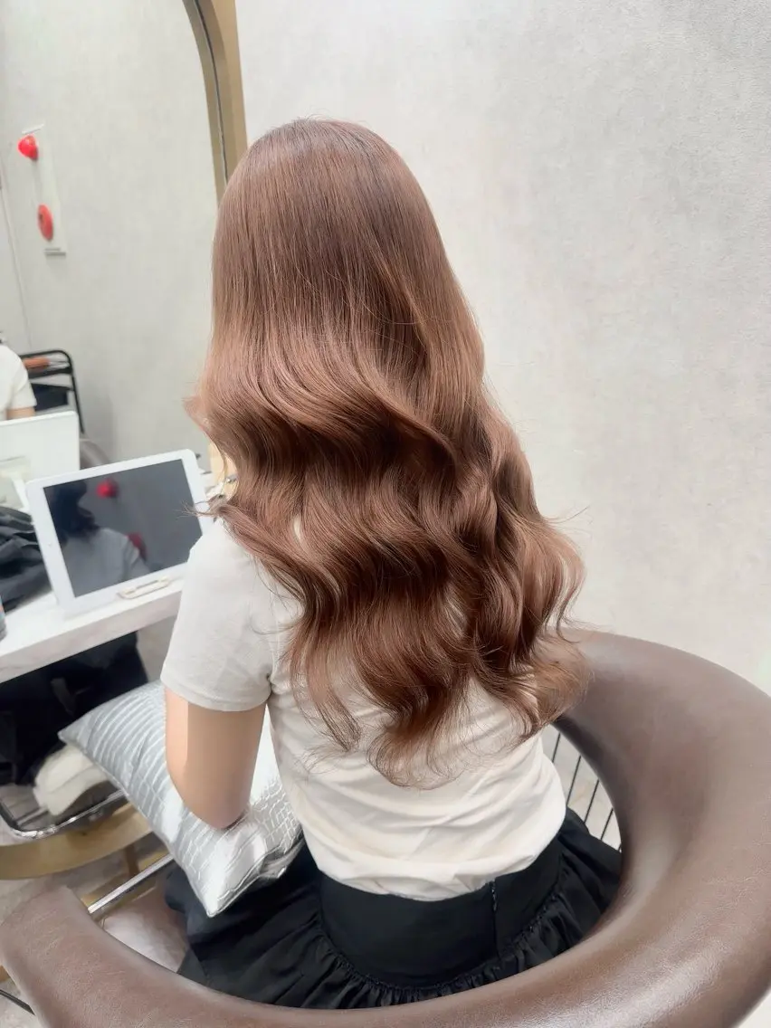 セミロング カラー ヘアアレンジ ヘアカラー トリートメント 天神/ブリーチ/ ブリーチなしカラーのヘアスタイル
