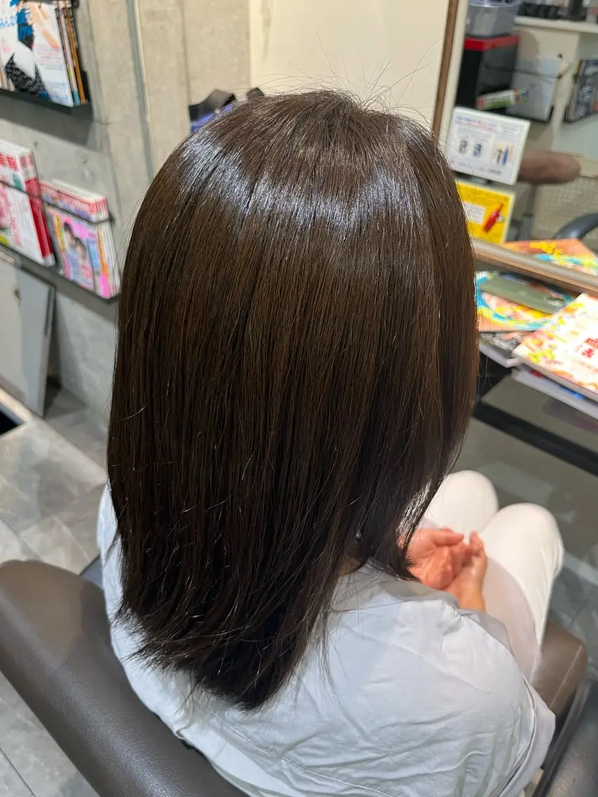 セミロング 🔥坂本 リョウ🔥のヘアスタイル