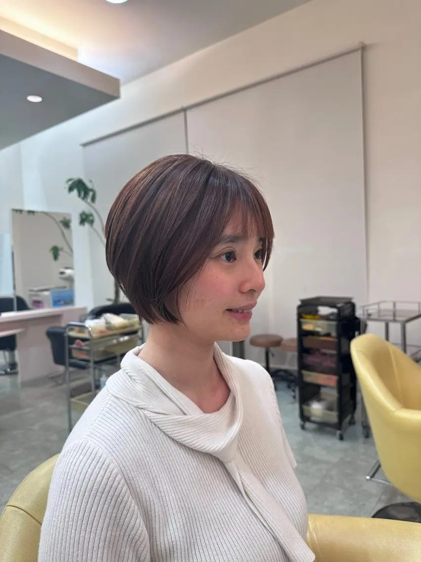 ショート ショートボブ ボブ ショートヘア 柴田 舜吏のヘアスタイル