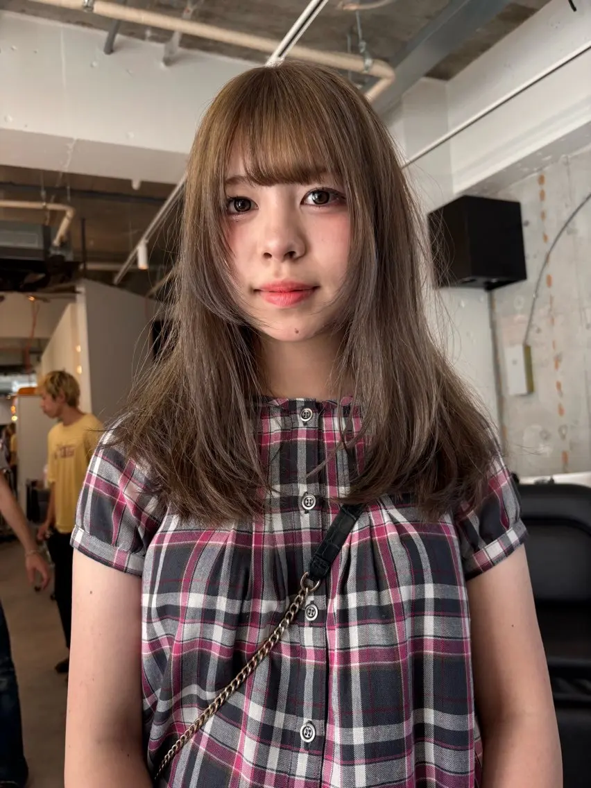 ロング カラー 中野 晴登のヘアスタイル