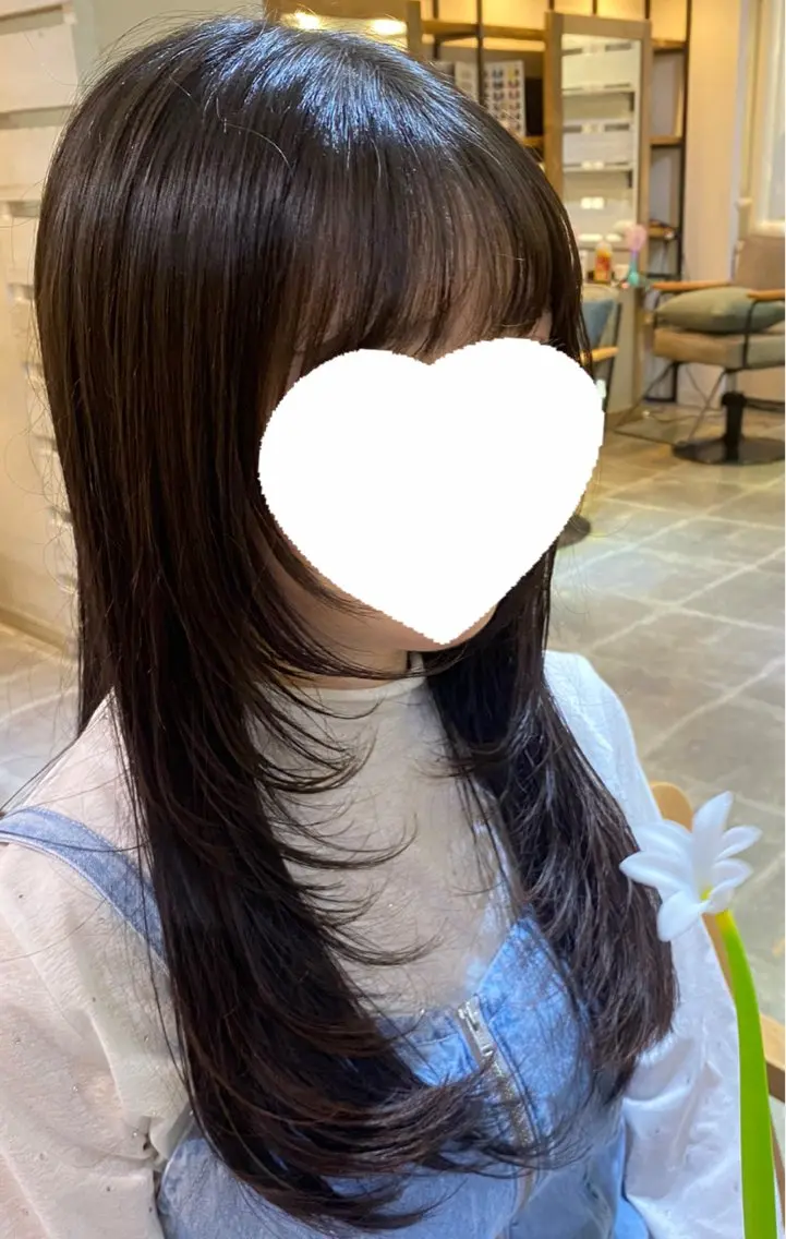 ロング ヘアカラー N° jemicaカナのヘアスタイル
