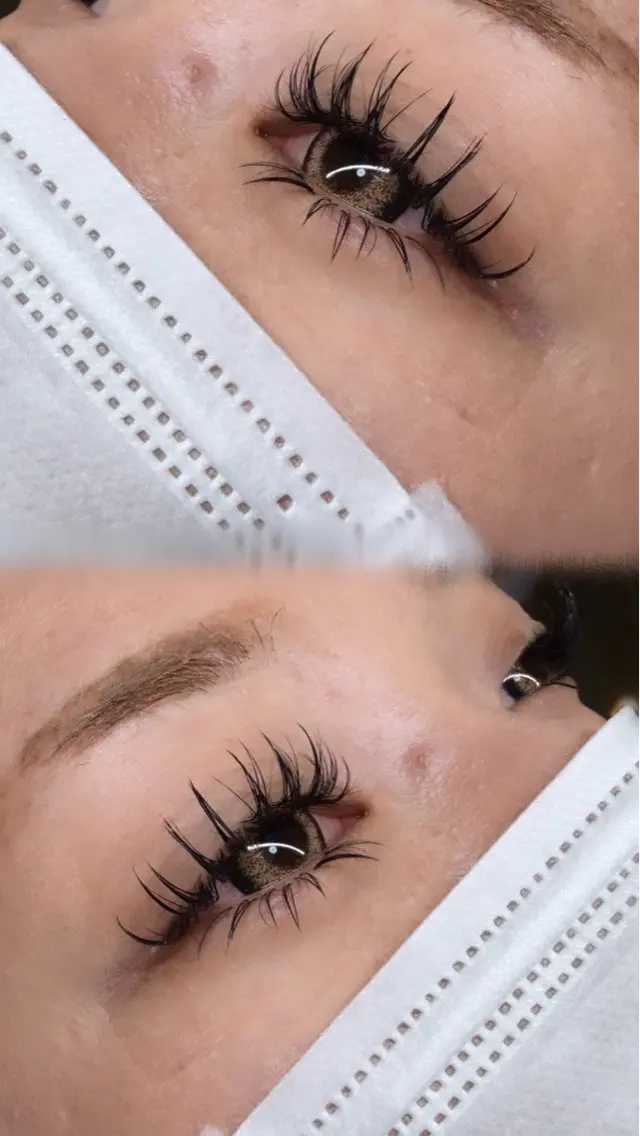 マツエク・マツパ Dカール フラットラッシュ ナチュラル 下まつげエクステ マツエク eyelash Yuaのマツエク・マツパデザイン