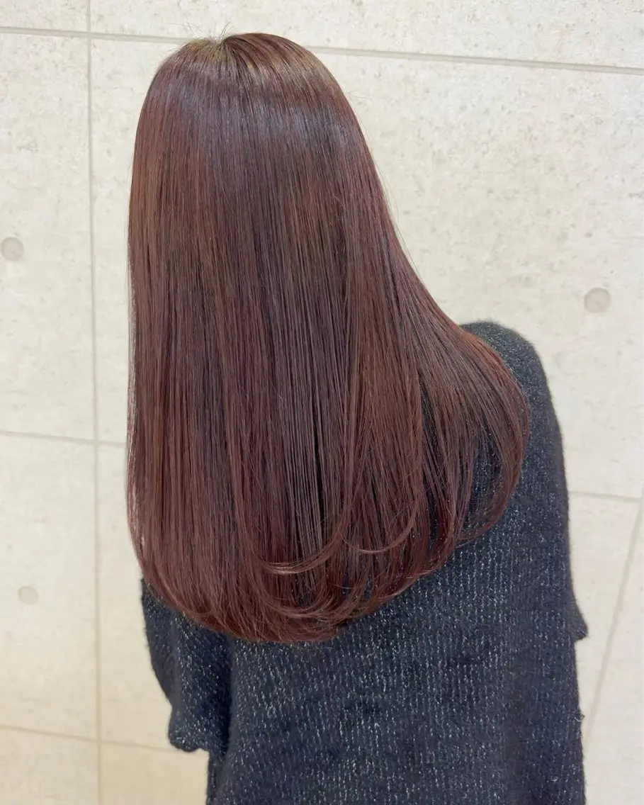 ロング カラー ブラウンカラー ピンクカラー Honoko 🐰のヘアスタイル