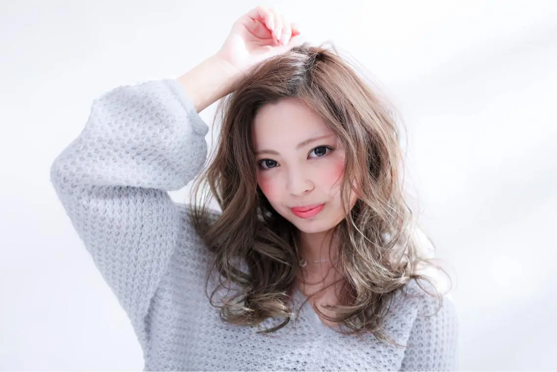 セミロング 小野 和摩のヘアスタイル