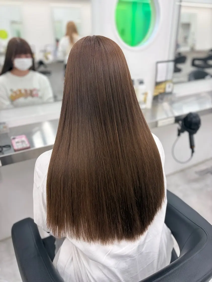 カラー カット ヘアカラー トリートメント ヘアセット 透明感うる艶カラー 🤍MANAMIのヘアスタイル
