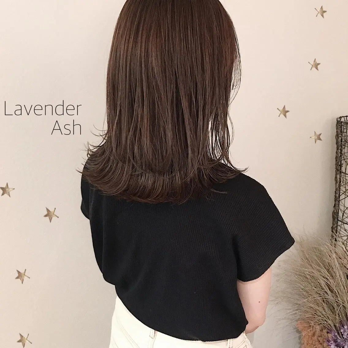 ミディアム カラー カット ヘアカラー 市川 千夏のヘアスタイル