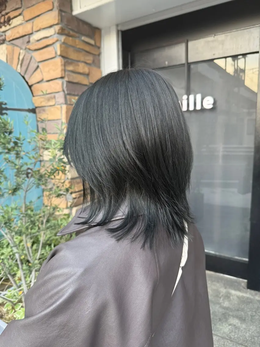 ミディアム カラー カット ヘアカラー トリートメント 透明感カラー/パーマ 🌀アオノのヘアスタイル