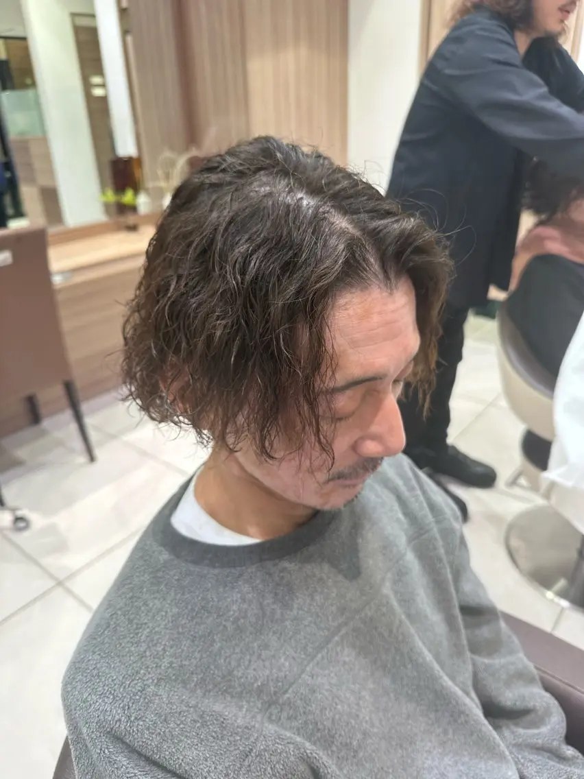 パーマ メンズ ヘアセット/メンズ パーマChihoのヘアスタイル