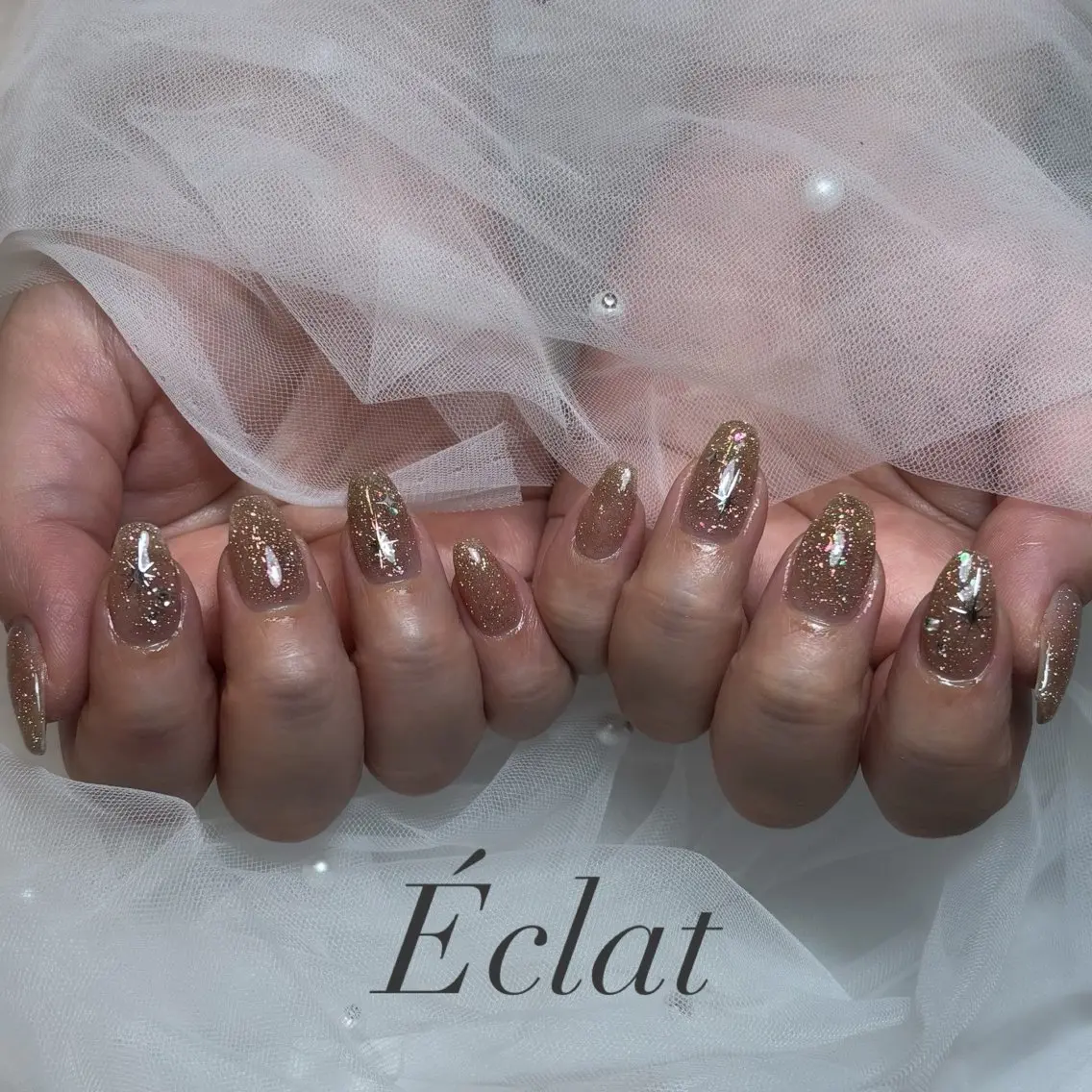 ネイル フラッシュネイル ハンドネイル nail salon Éclatのネイルデザイン