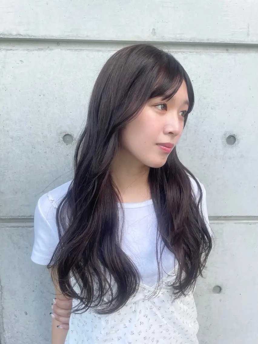 ロング カラー 透明感カラー グレージュ ロング ヘアカラー 『SiLO』 rumiのヘアスタイル