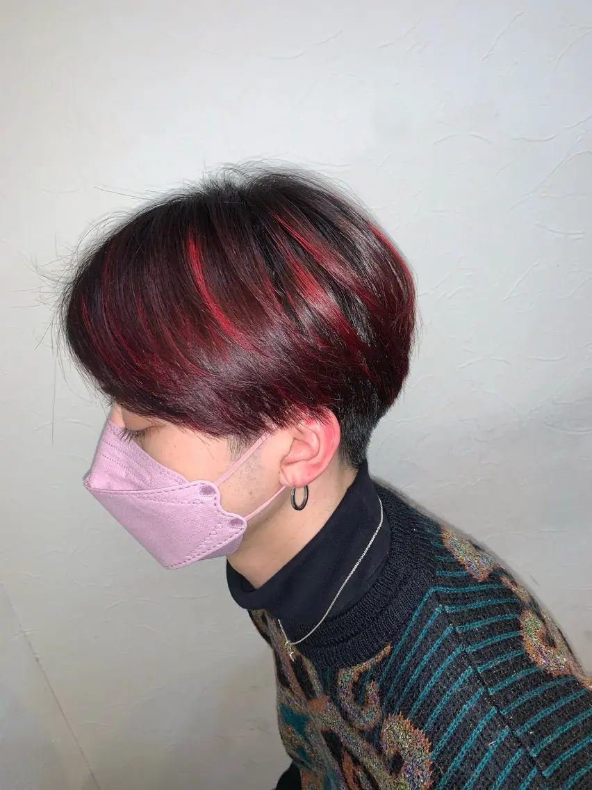 ショート カラー メンズ [渋谷美容師] 玲弥のヘアスタイル