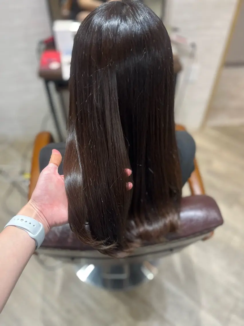 ロング カット ヘアカラー トリートメント 🫧ぷる艶カラー🫧 Yuubi🦩のヘアスタイル