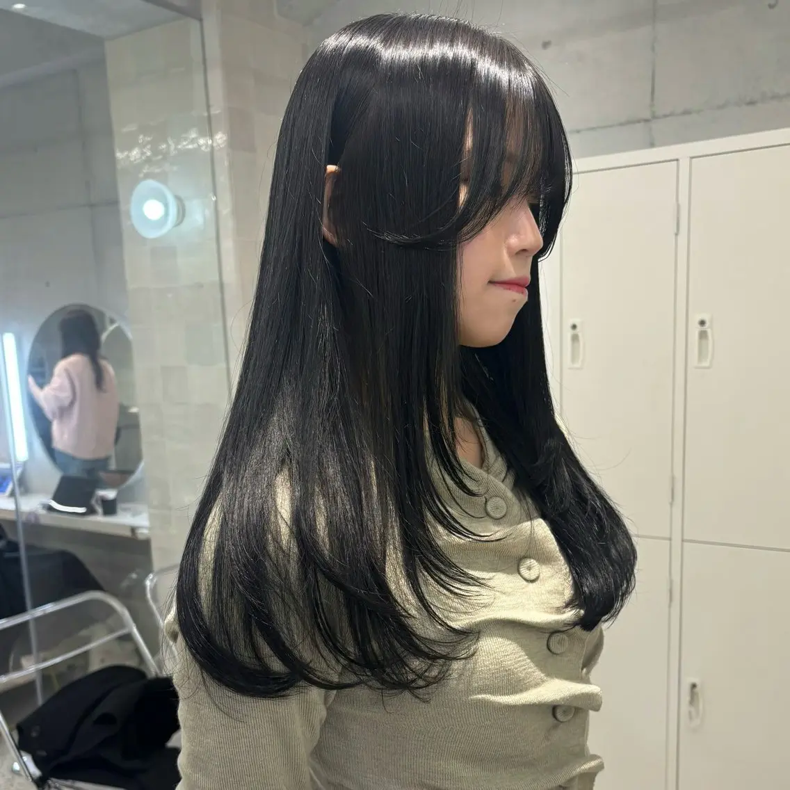ロング カット 韓国レイヤー/ヘア カラー🎀ayamiのヘアスタイル
