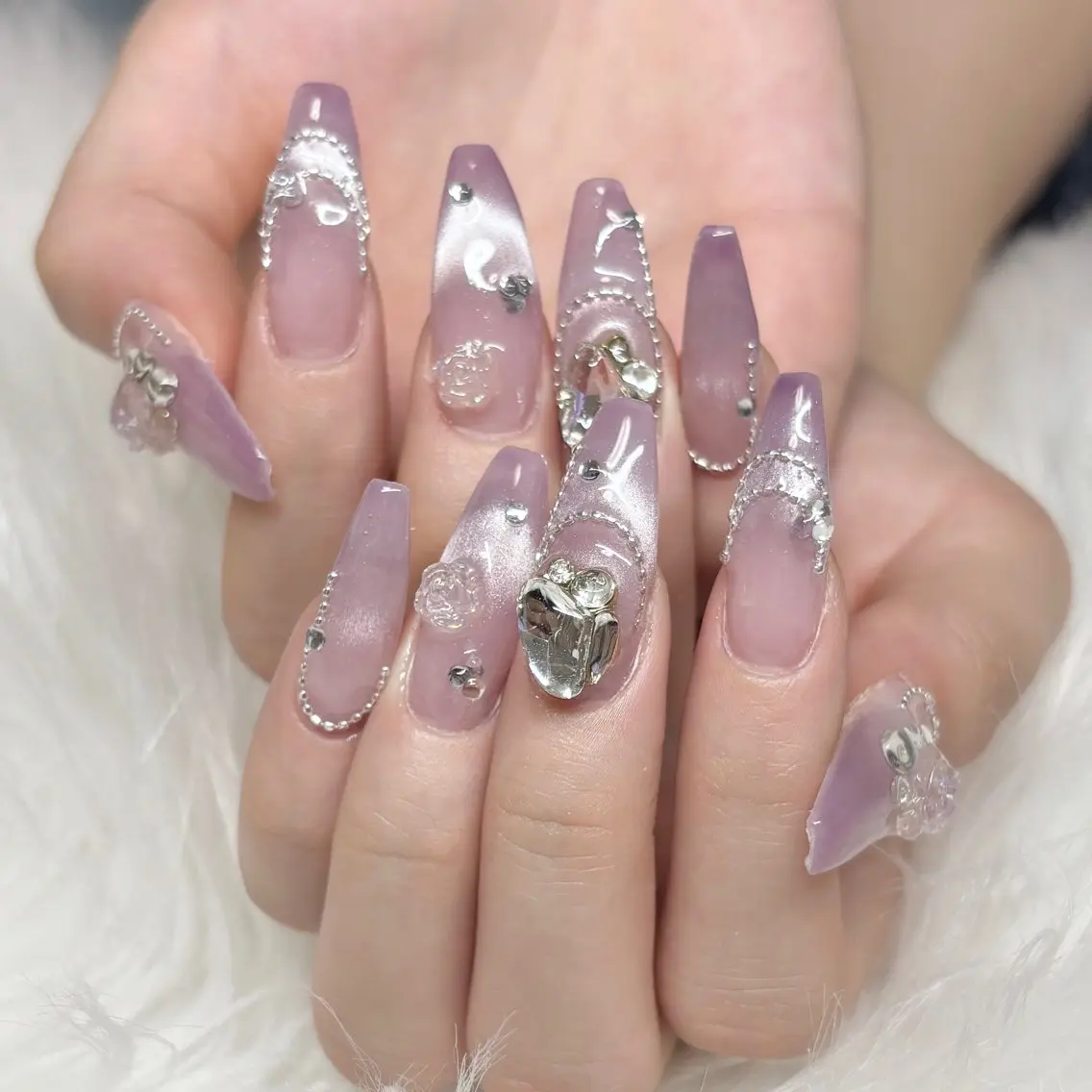 ネイル 長さ出し ハンドネイル etoile filanteのネイルデザイン