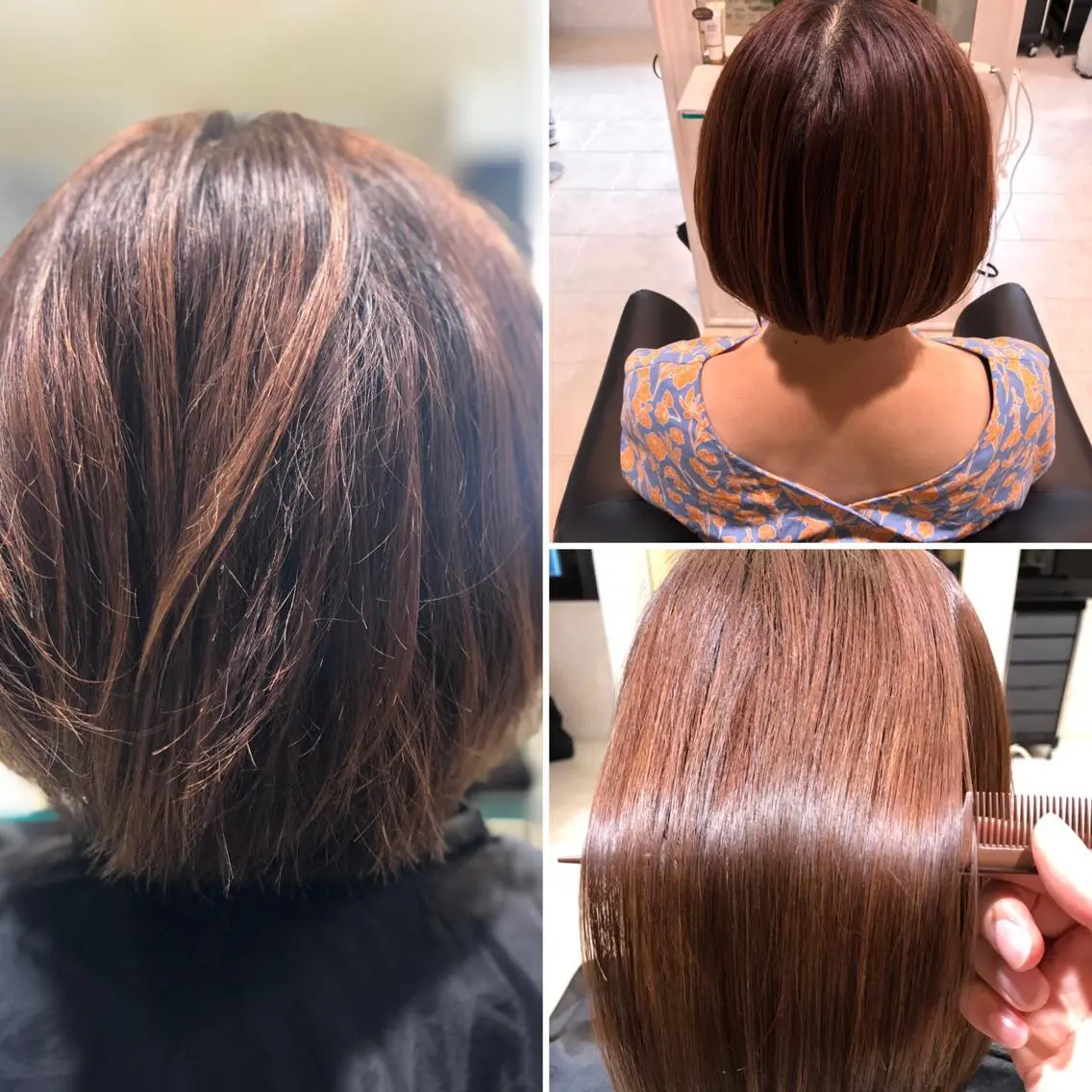 ショート トリートメント 酸熱トリートメント ヤマダ ショウコのヘアスタイル