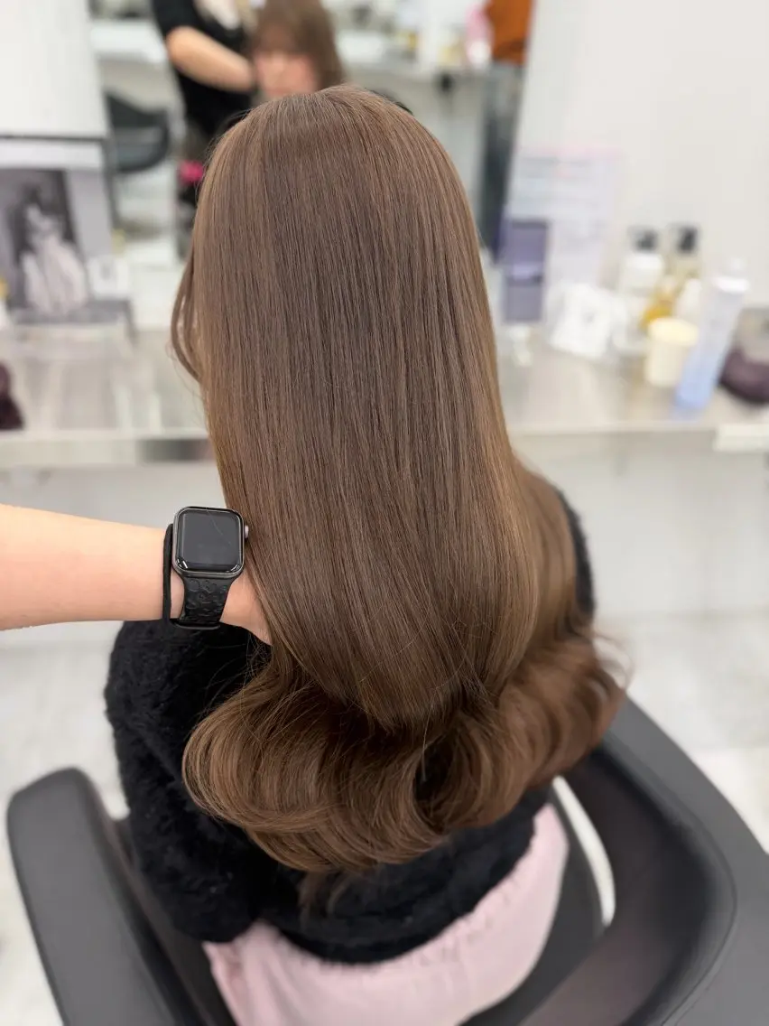 カラー カット ヘアカラー トリートメント 透明感ベージュ🎀 Anju/渋谷🎀のヘアスタイル