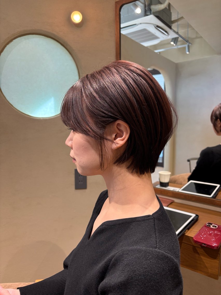 ショート カラー ラベンダーカラー カット 中目黒 akaneのヘアスタイル
