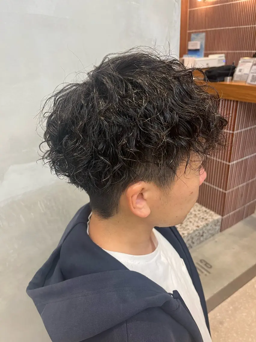 ショート パーマ メンズ カット パーマ 山下和輝/fifth メンズパーマのヘアスタイル