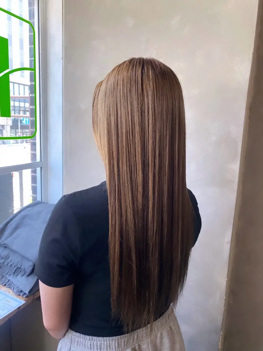 ロング カラー ヘアカラー 佐藤 紗奈のヘアスタイル