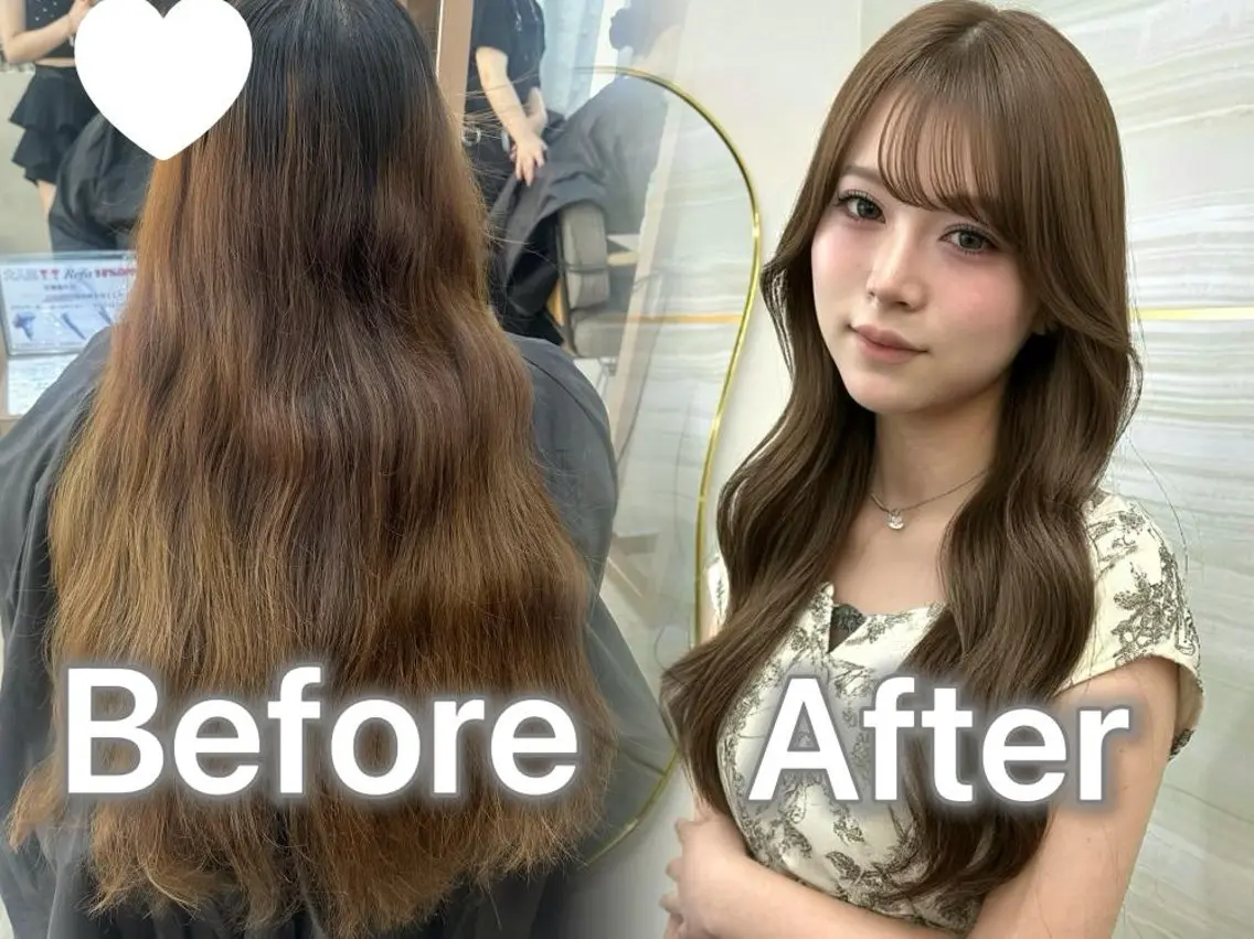 ロング カラー ブラウンカラー モカブラウン ヘアカラー トリートメント 🍑ももか🍑モデル 様募集中/浦和🦋のヘアスタイル