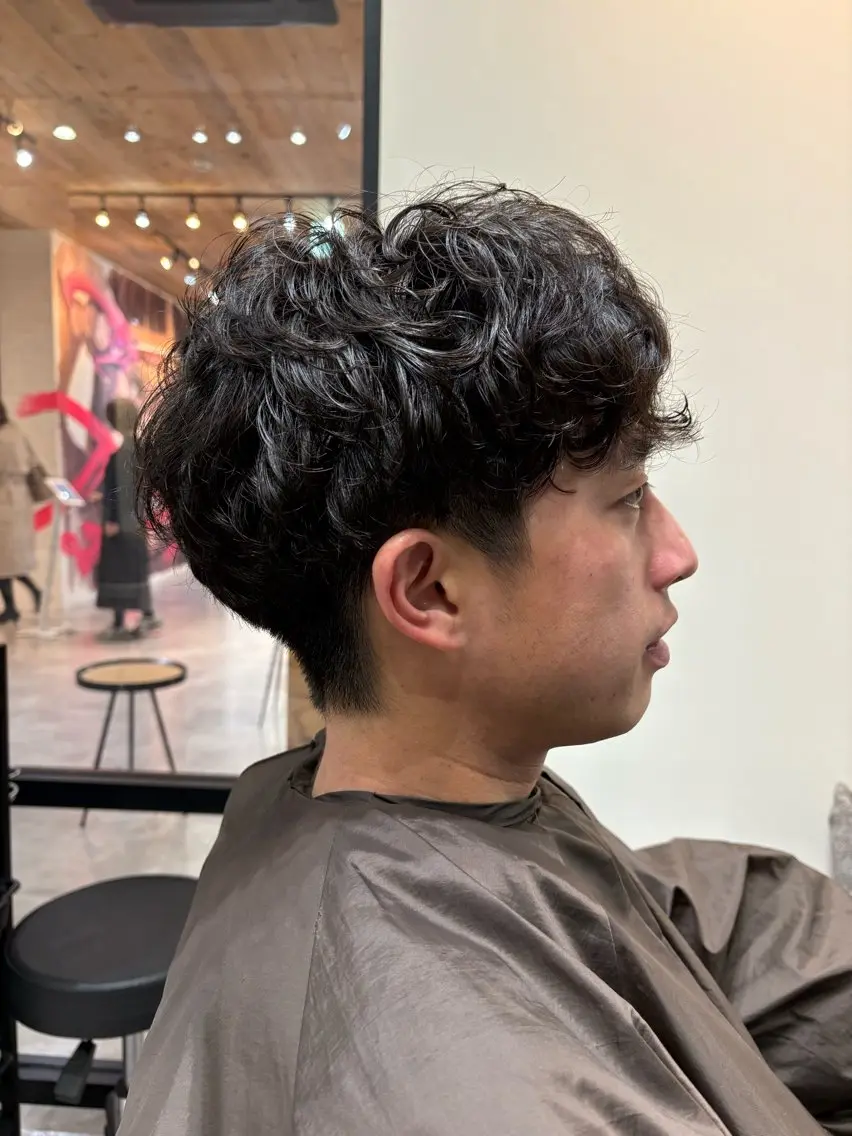 メンズ メンズパーマ カット パーマ メンズカット クドウユウキのヘアスタイル