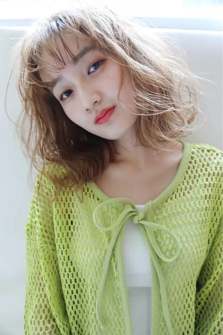 ミディアム 🩵透明感カラー🩵 TOMOのヘアスタイル