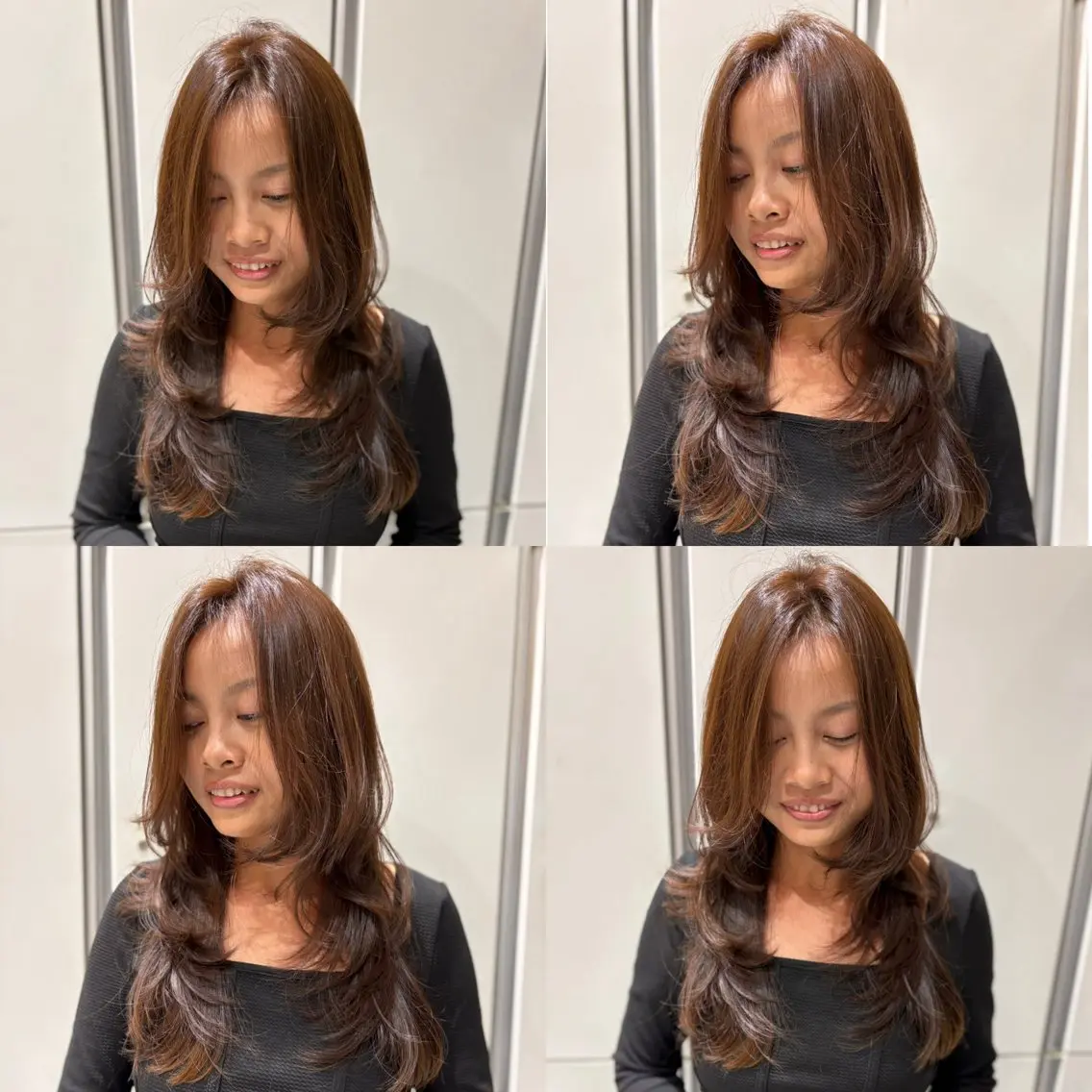 ロング レイヤーカット カット 🤍Yui 🤍のヘアスタイル