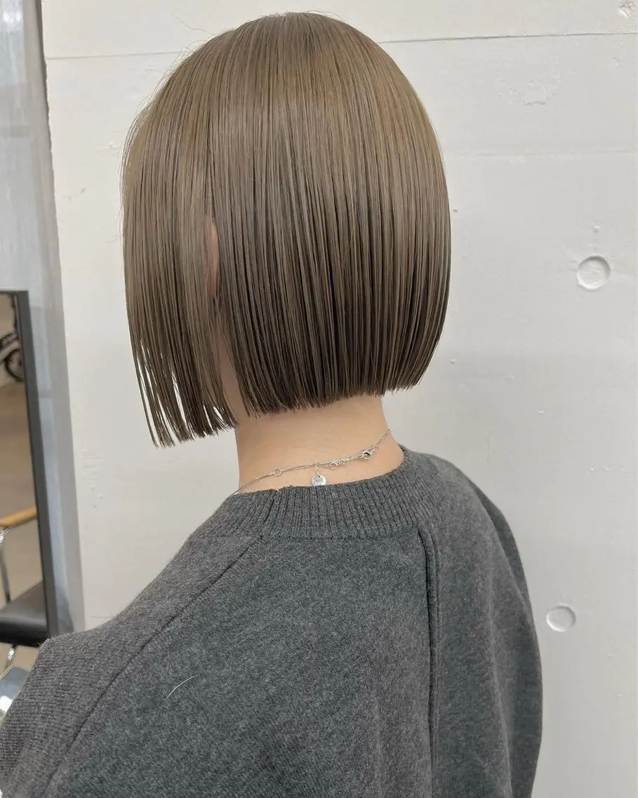 ショート カラー ヘアアレンジ カット ヘアカラー ボブ指名１位/パツッ とボブ/似合わせのヘアスタイル
