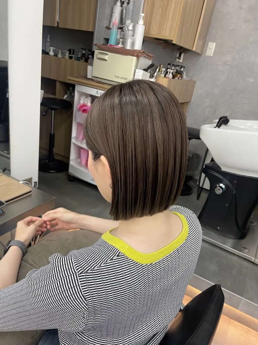 ショート カラー ハイライトカラー ハイライト ヘアカラー トリートメント 🍊新宿南口🍊 ERINAのヘアスタイル