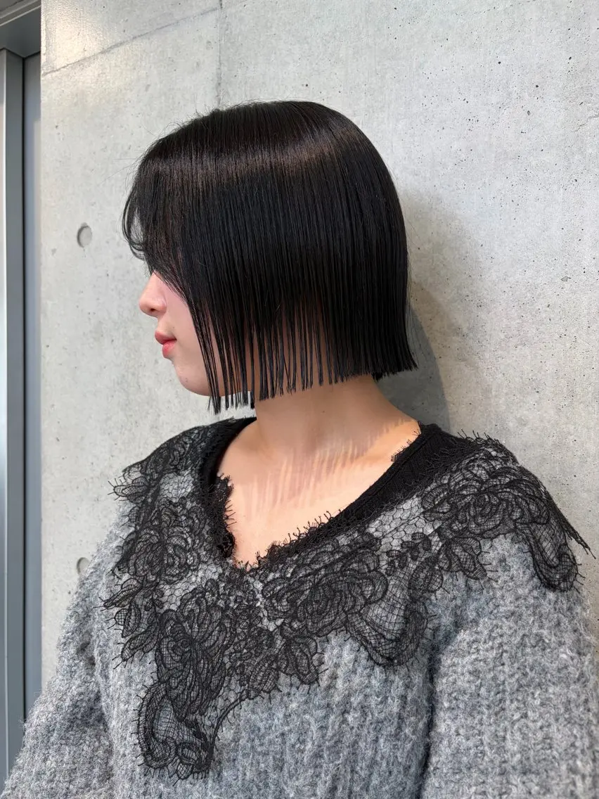 ショート カラー ヘアアレンジ カット ヘアカラー トリートメント ボブ艶モテカラー🫧 カリンのヘアスタイル