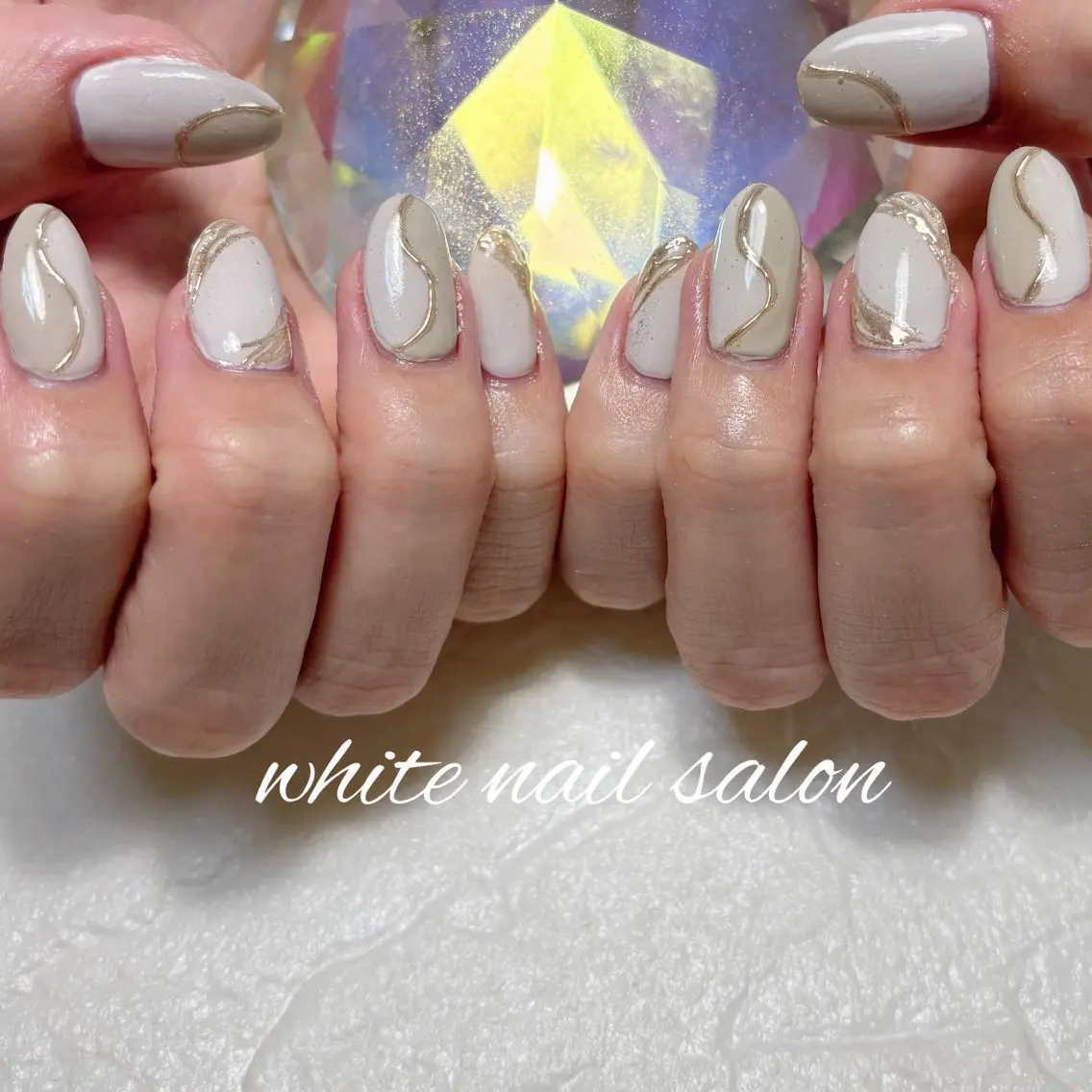 ネイル フットネイル ハンドネイル white nail salonのネイルデザイン