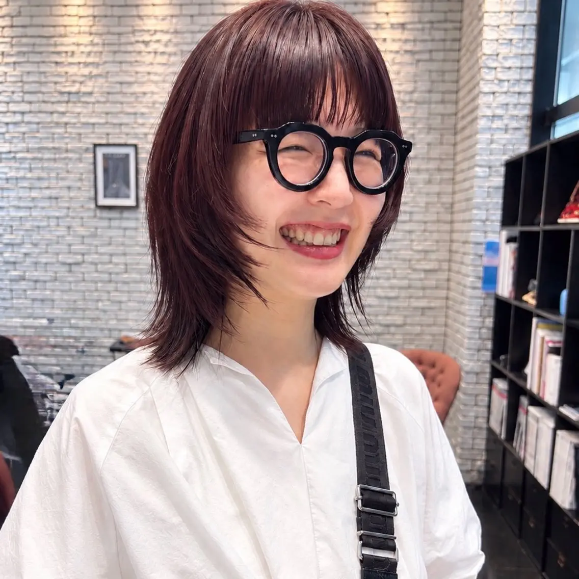 ミディアム カット 好光 優香のヘアスタイル