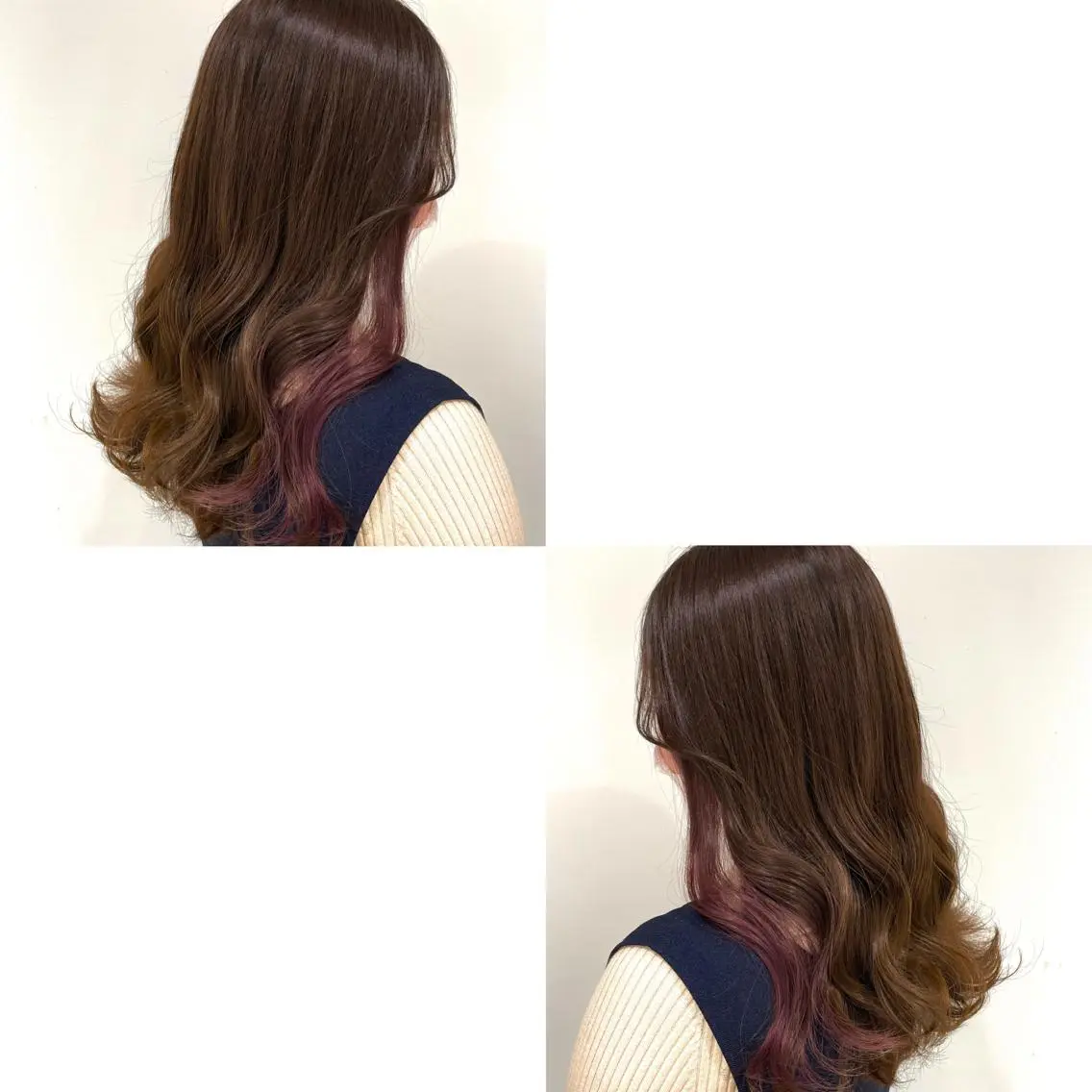ロング カラー ヘアカラー トリートメント 青沼夏未/オリーブ/ 寒色カラーのヘアスタイル
