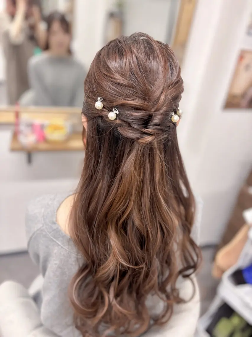 ロング ヘアアレンジ ⭐︎moe 【ヘアメイク🧸】のヘアスタイル