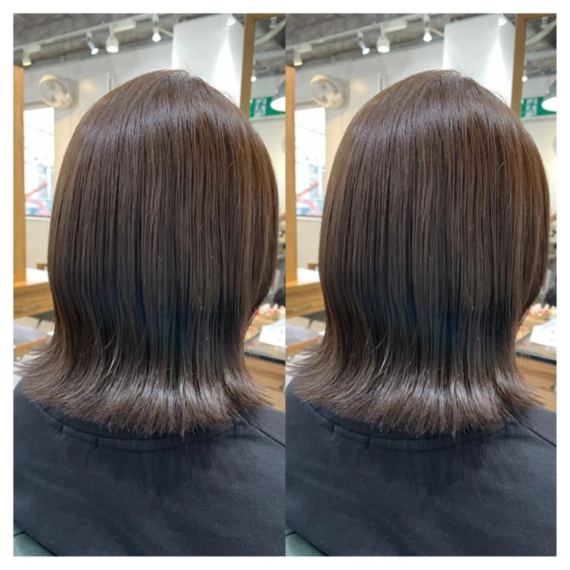 ミディアム カラー カット ヘアカラー トリートメント 村山 茉衣のヘアスタイル