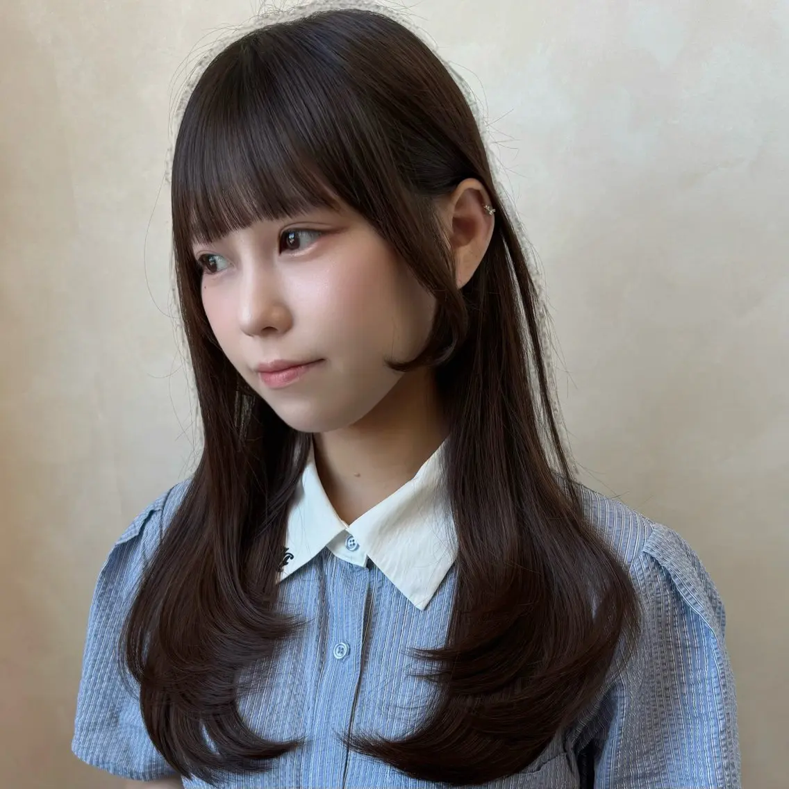 セミロング カラー 暗色カラー/レイヤー 🩶KAITOのヘアスタイル
